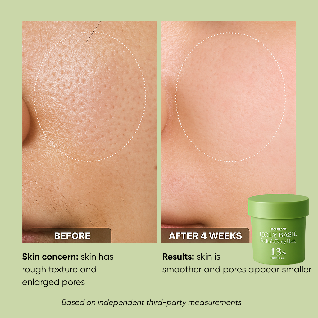 PORUVA Basil Bubble Mask